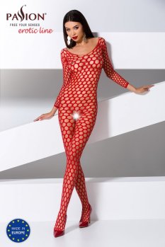 Červený Bodystocking - BS077
