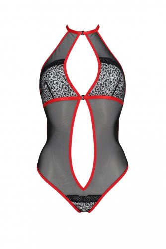 Červeno-Čierne Body - Satara - Veľkosť: L/XL