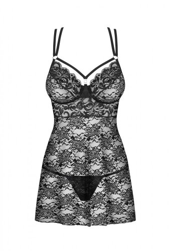 Čierna Babydoll - 860 - Veľkosť: L/XL