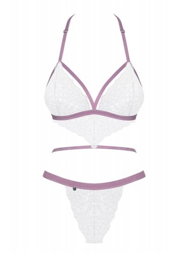 Bielo-fialové Body - Lilyanne - Veľkosť: S/M