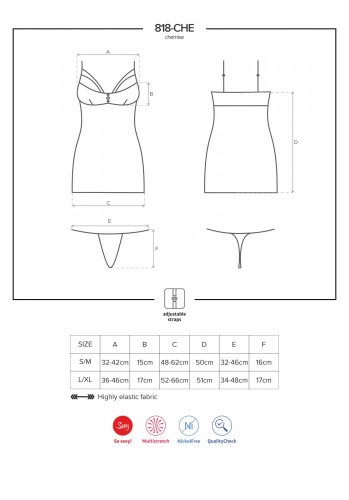 Čierna Košieľka - 818 - Veľkosť: L/XL