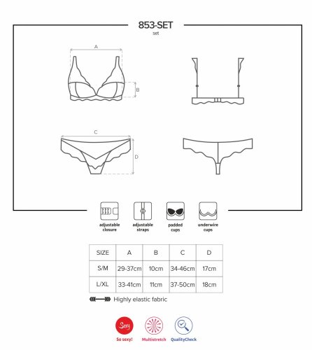 Červený Set - 853 - Veľkosť: L/XL