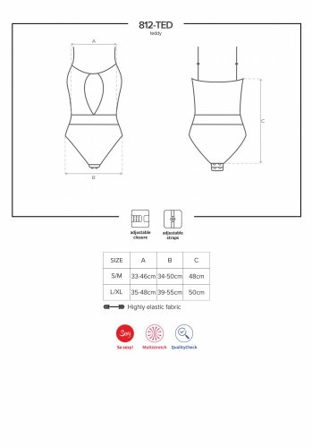 Čierne Body - 812 - Veľkosť: L/XL
