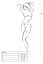 Biely Bodystocking - BS018 - Veľkosť: S-L