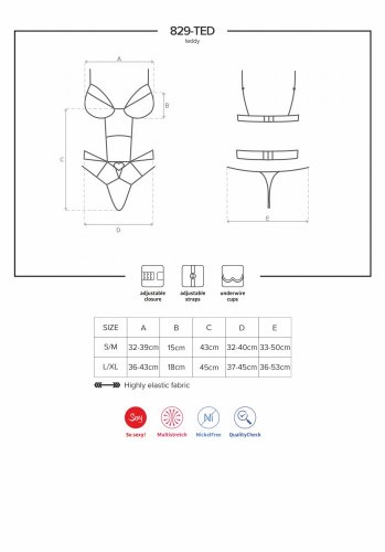 Červené Body - 829 - Veľkosť: L/XL