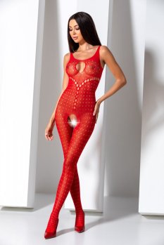 Červený Bodystocking - BS078