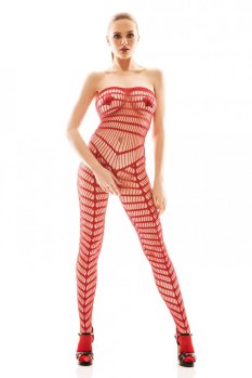 Červený Bodystocking - Orica