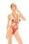 Červené Harness Body - Memphis - Veľkosť: L/XL
